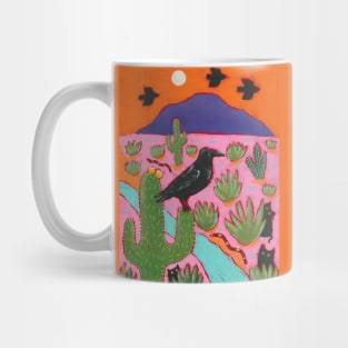 The Raven and Black Cats Mug